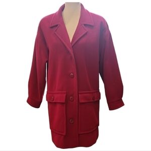 Pendleton Car Coat Red Wool